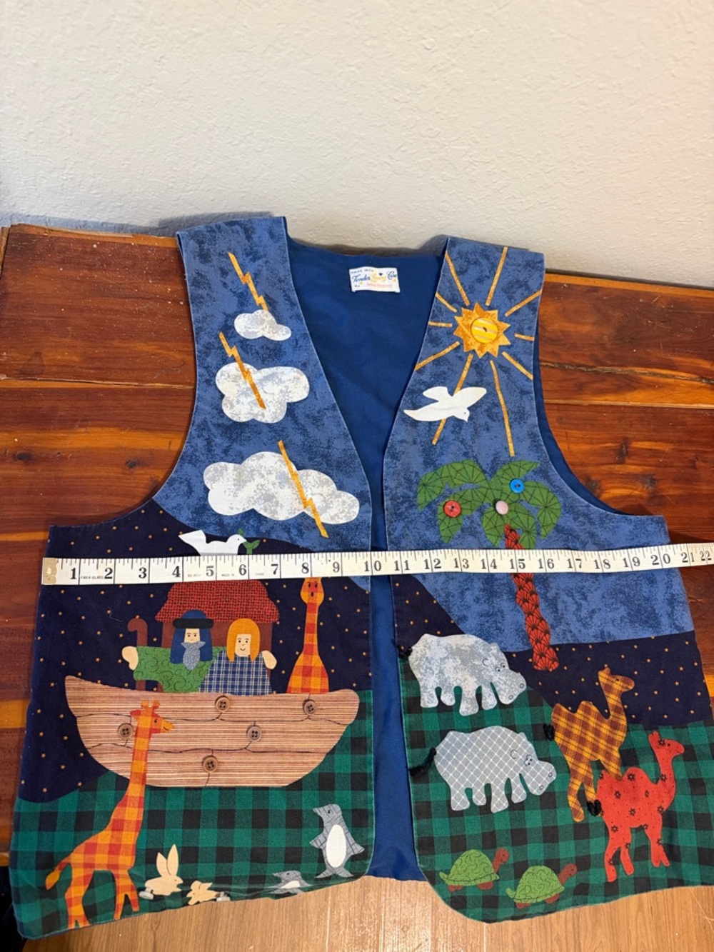Vintage Noah’s Ark Animal Teachercore vest - Picture 7 of 7